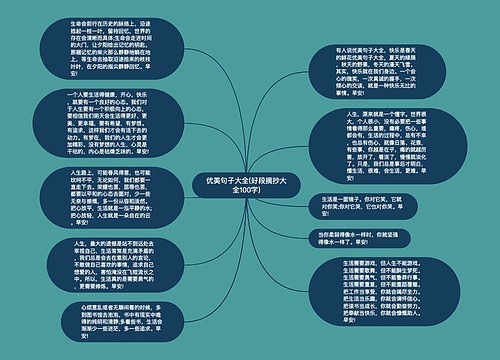 优美句子大全(好段摘抄大全100字)