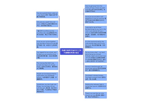 伤感文案英文加中文【关于遗憾的英语文案】