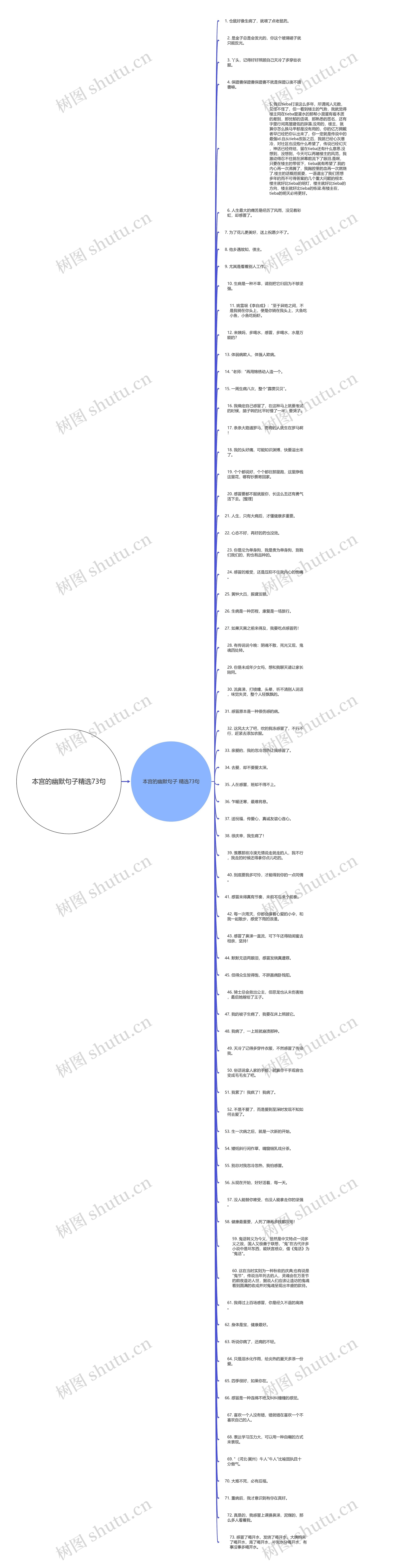 本宫的幽默句子精选73句思维导图