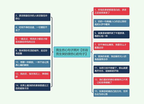 男生伤心句子照片【形容男生哭的很伤心的句子】