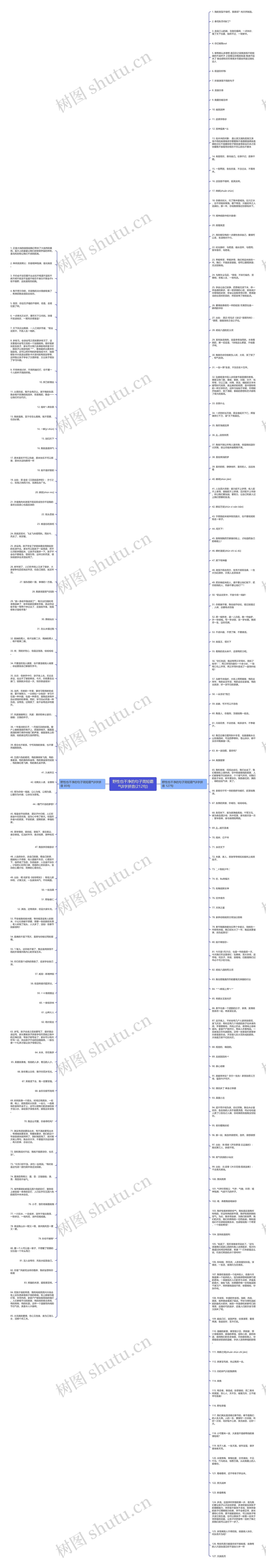 野性也干净的句子简短霸气8字拼音(212句)思维导图