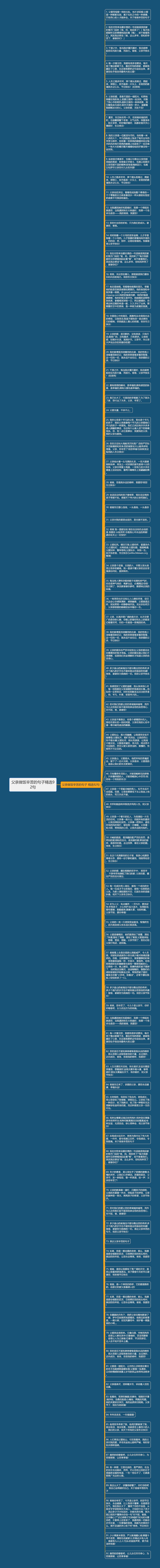 父亲做饭辛苦的句子精选92句思维导图