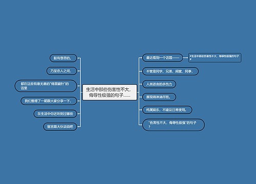 生活中那些伤害性不大，侮辱性极强的句子……