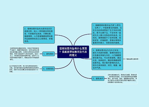 翡翠如意吊坠有什么寓意？佩戴翡翠如意吊坠代表的意义