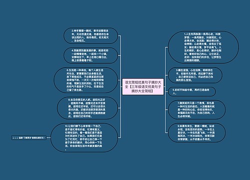 语文简短优美句子摘抄大全【三年级语文优美句子摘抄大全简短】