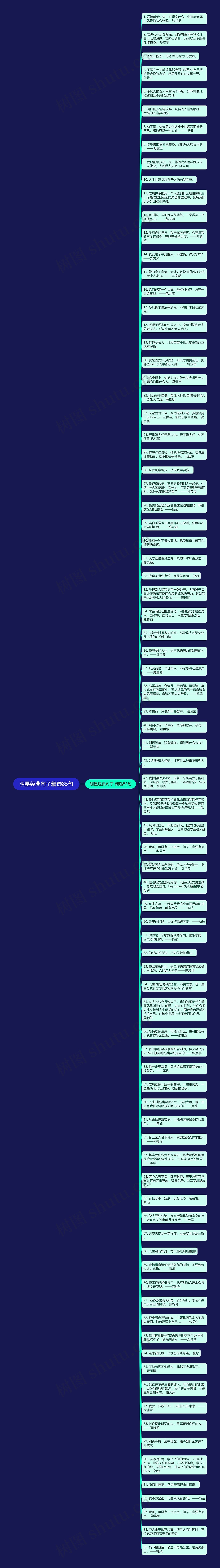 明星经典句子精选85句思维导图