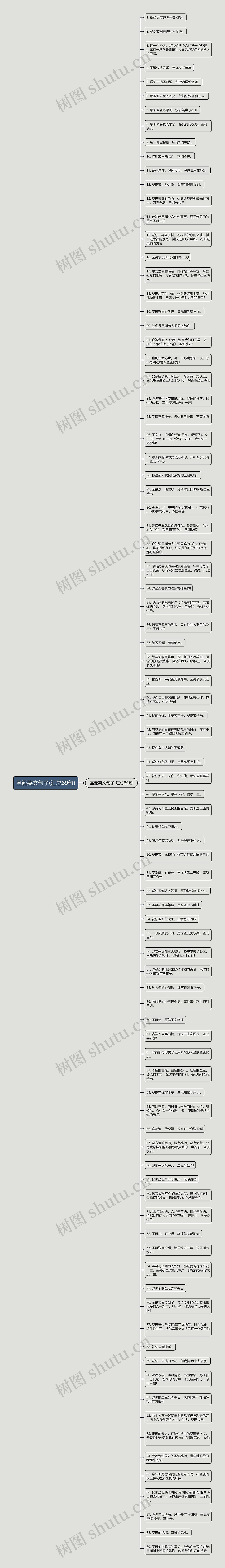 圣诞英文句子(汇总89句)思维导图