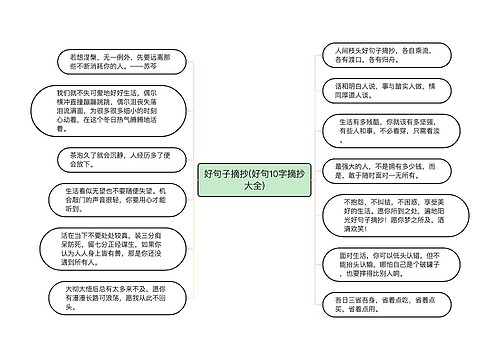 好句子摘抄(好句10字摘抄大全)