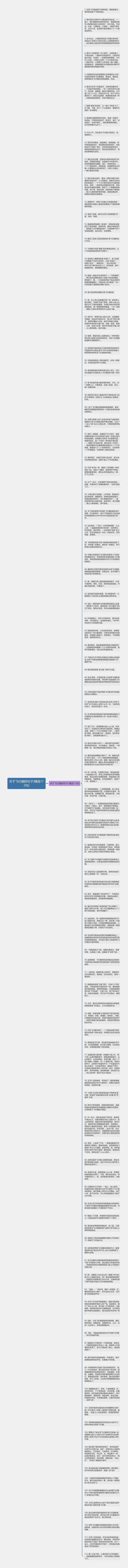 关于飞行器的句子(精选112句)