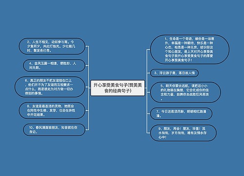 开心享受美食句子(赞美美食的经典句子)