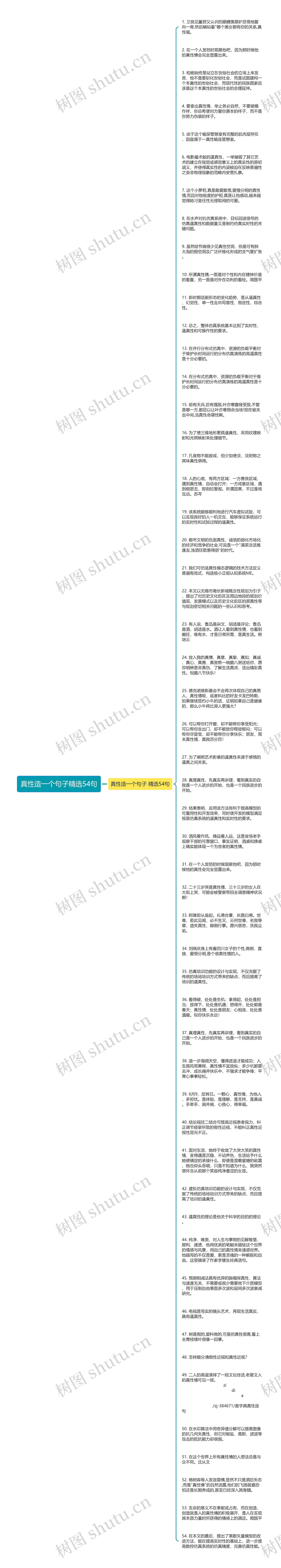 真性造一个句子精选54句思维导图