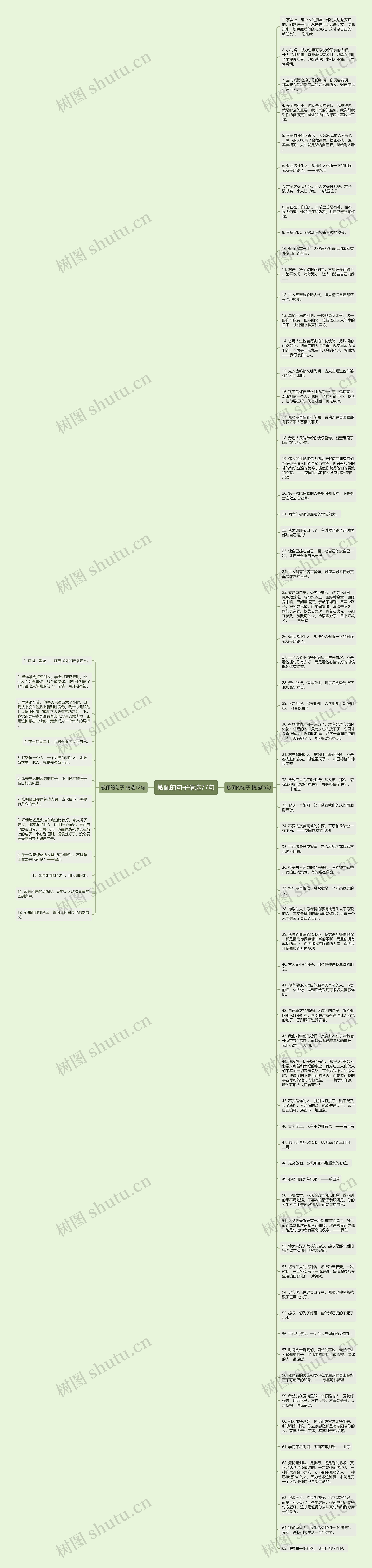 敬佩的句子精选77句思维导图