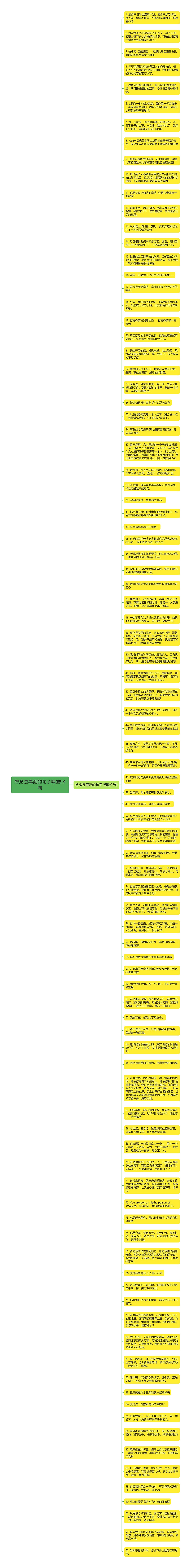 想念是毒药的句子精选93句思维导图