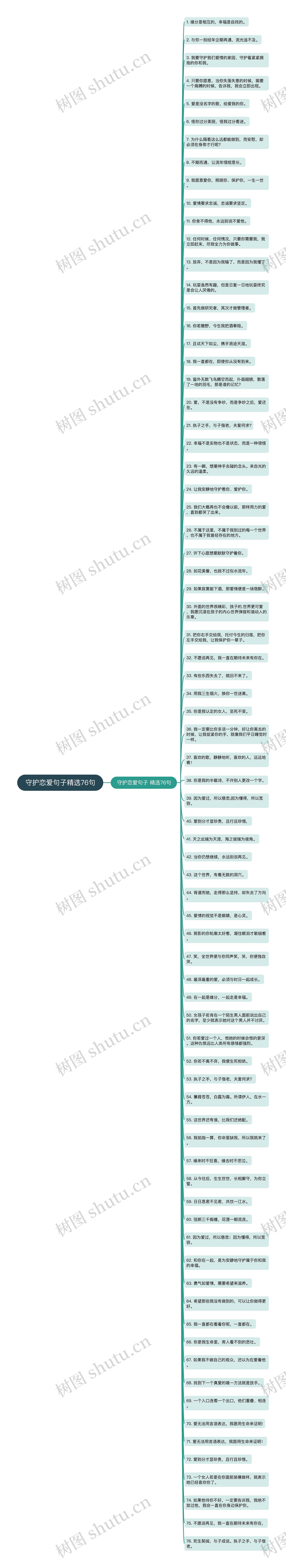 守护恋爱句子精选76句
