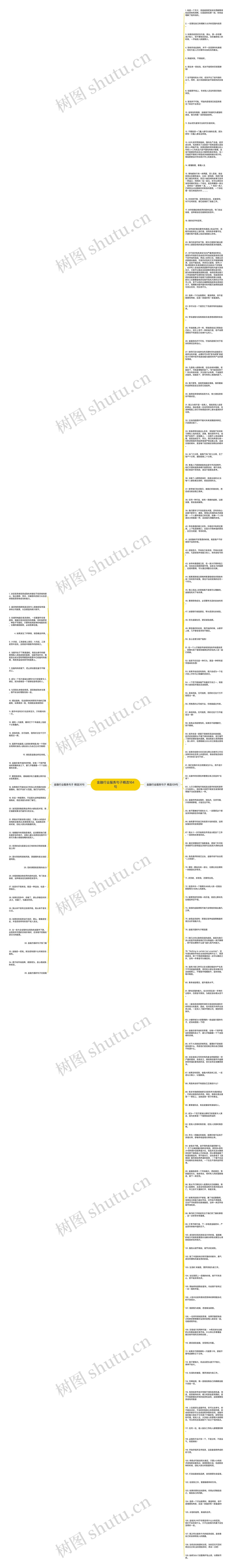 金融行业服务句子精选164句思维导图高清图 金融行业服务句子精选164句思维导图