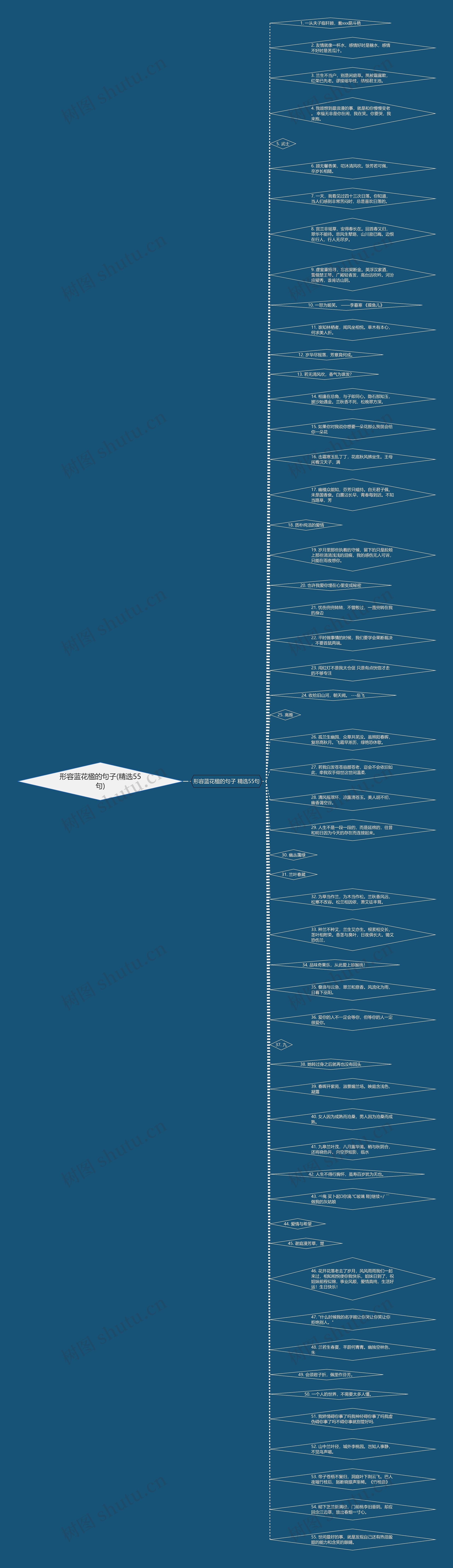 形容蓝花楹的句子(精选55句)思维导图