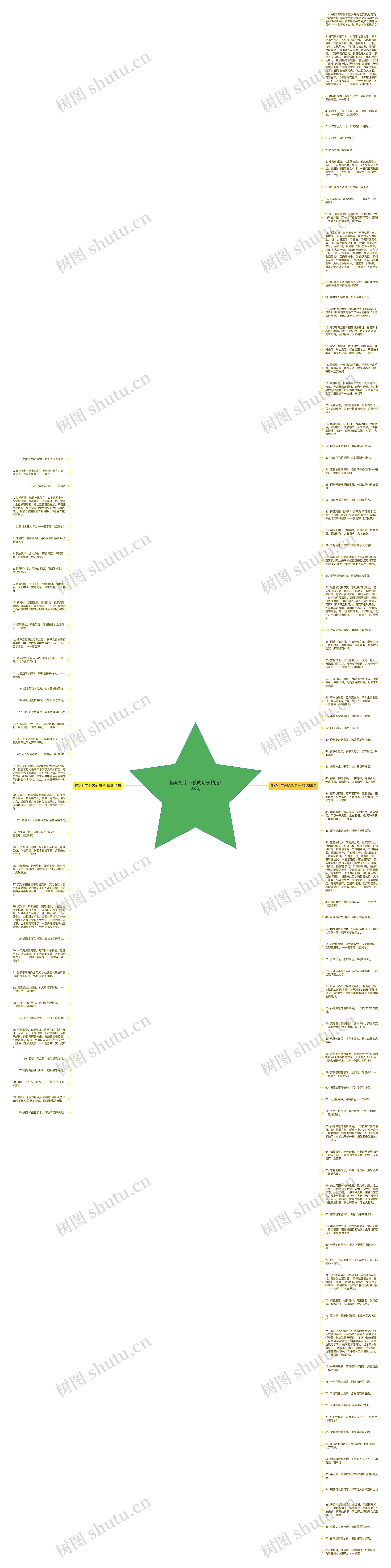 描写杜宇外貌的句子精选128句思维导图