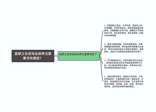 翡翠玉各类饰品保养注意事项有哪些？