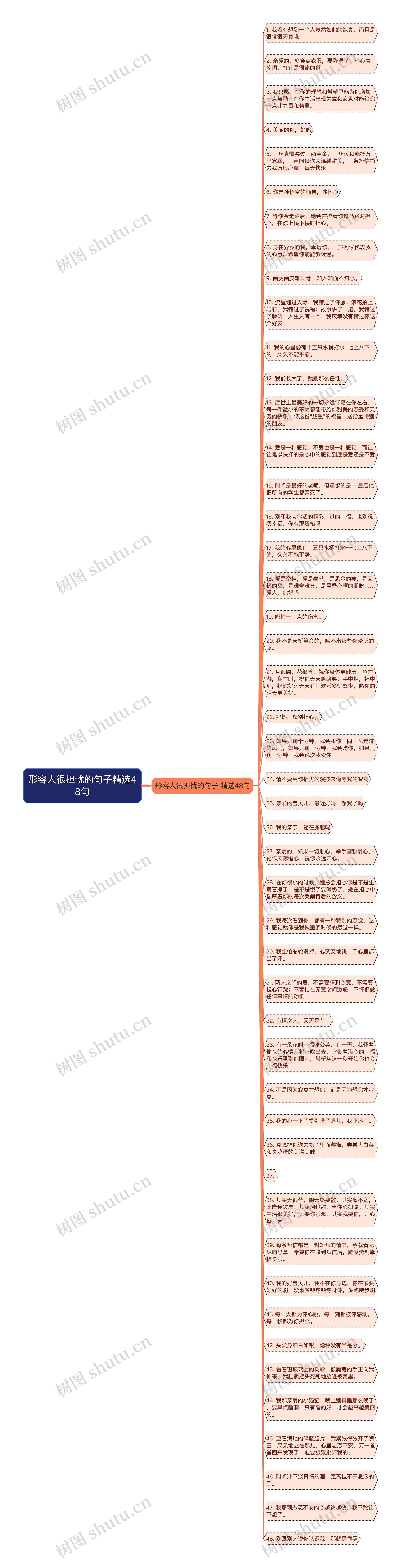 形容人很担忧的句子精选48句思维导图