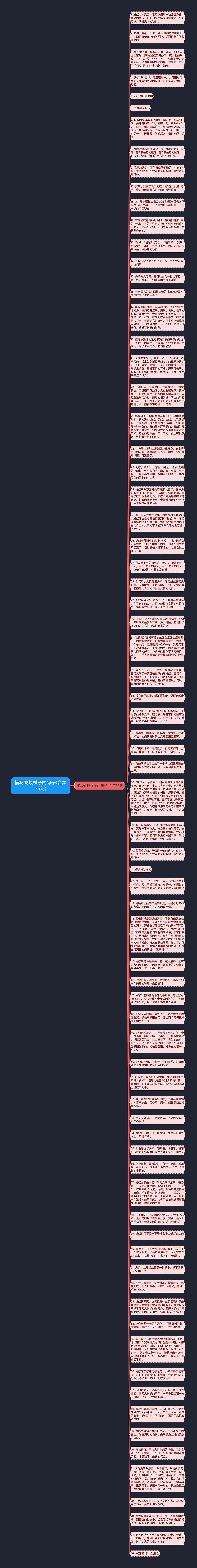 描写蚂蚁样子的句子(合集75句)思维导图