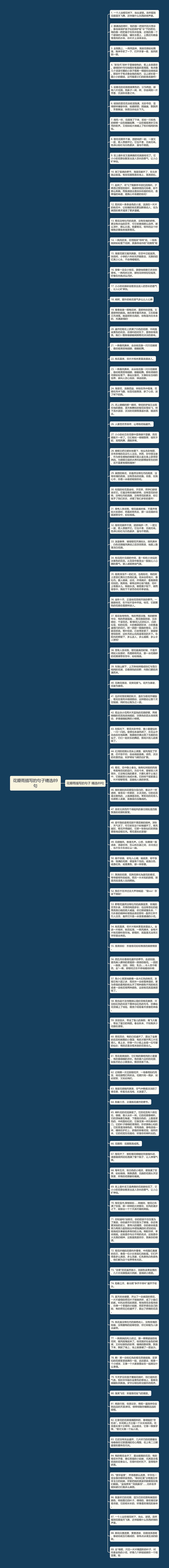 花瓣雨描写的句子精选89句思维导图