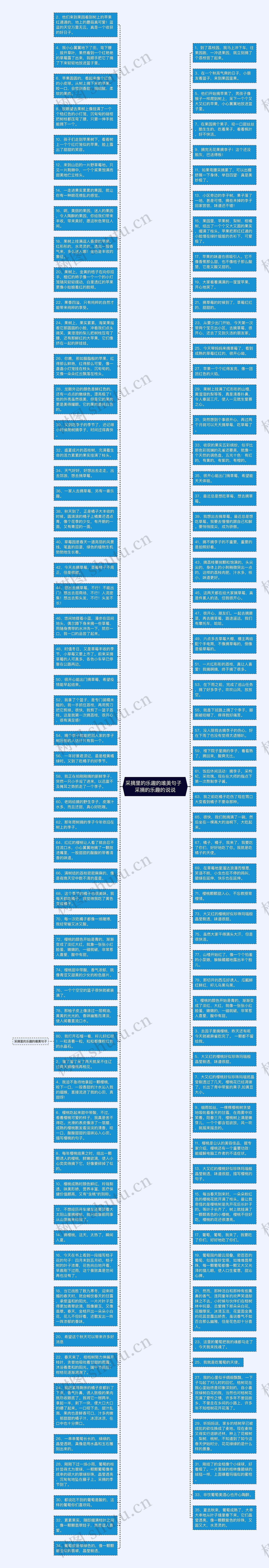 采摘里的乐趣的唯美句子  采摘的乐趣的说说思维导图