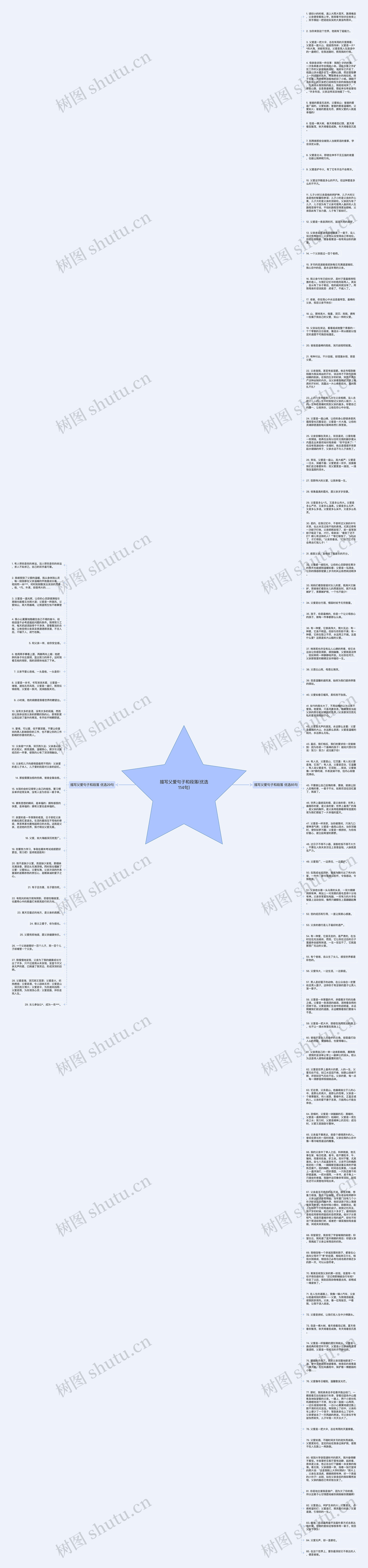 描写父爱句子和段落(优选114句)思维导图