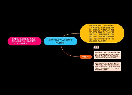 翡翠干青是什么？翡翠干青值钱吗?