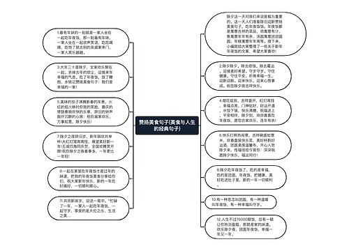 赞扬美食句子(美食与人生的经典句子)