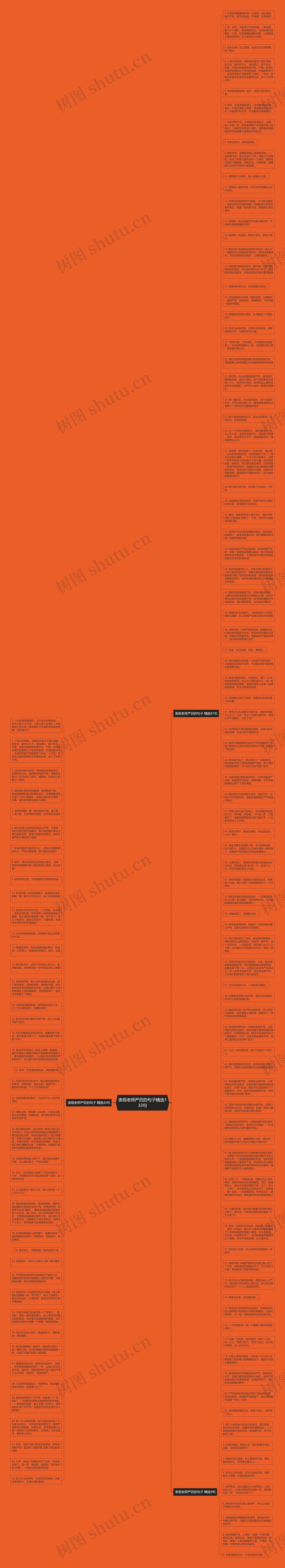 表现老师严厉的句子精选133句思维导图