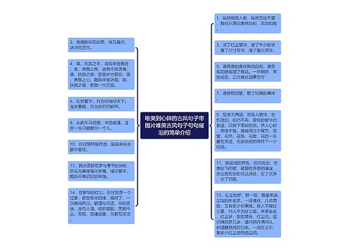 唯美到心碎的古风句子带图片唯美古风句子句句催泪的简单介绍