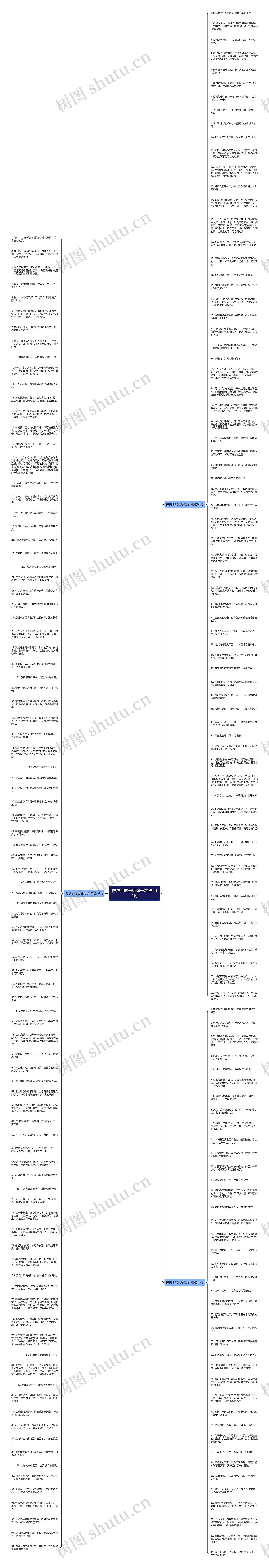 做快手的伤感句子精选202句思维导图