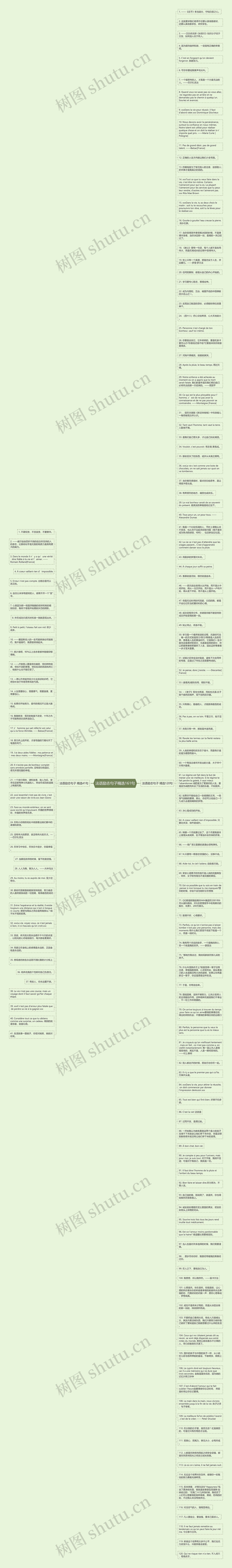 法语励志句子精选161句思维导图