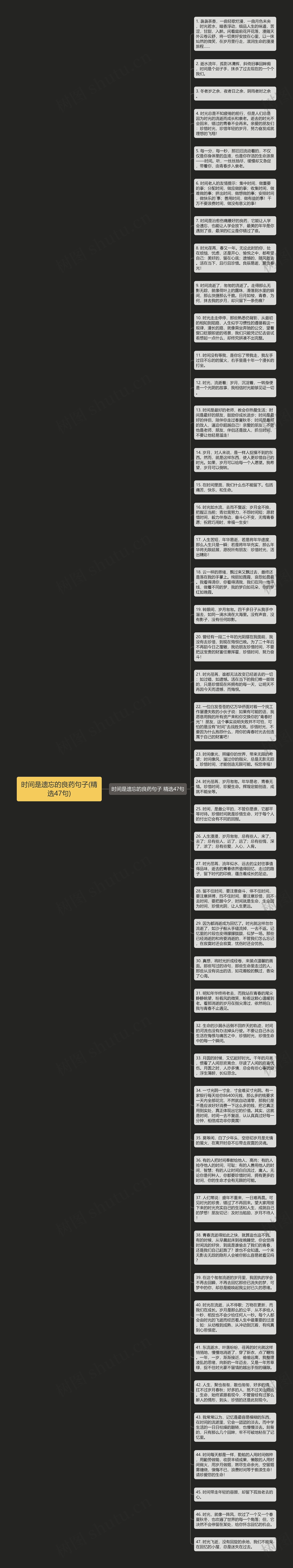 时间是遗忘的良药句子(精选47句)思维导图