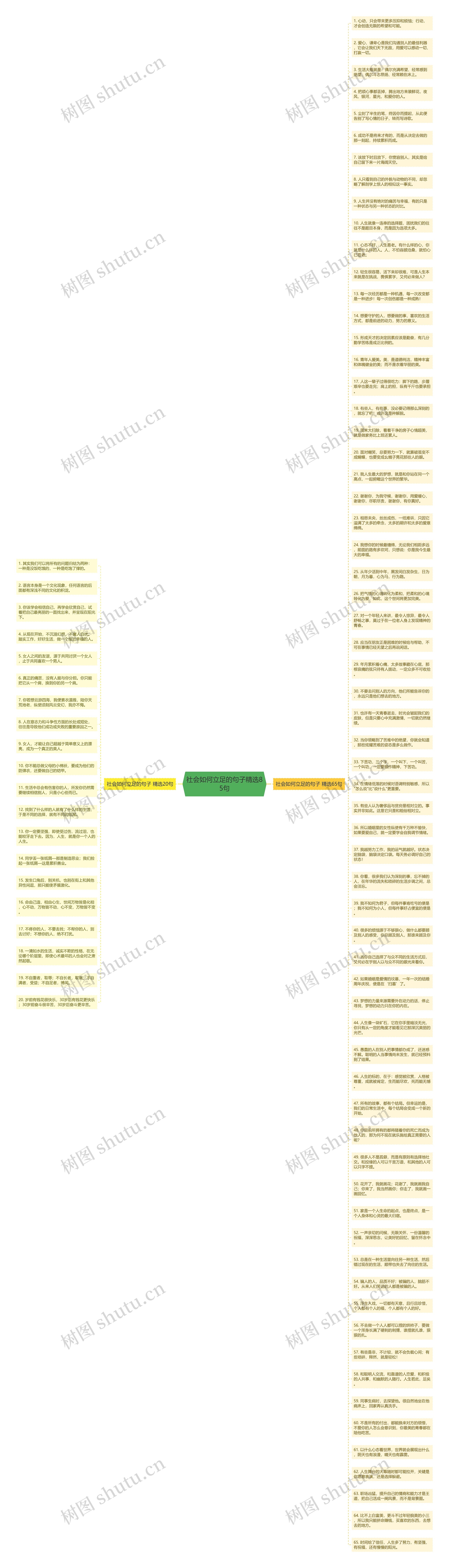社会如何立足的句子精选85句思维导图