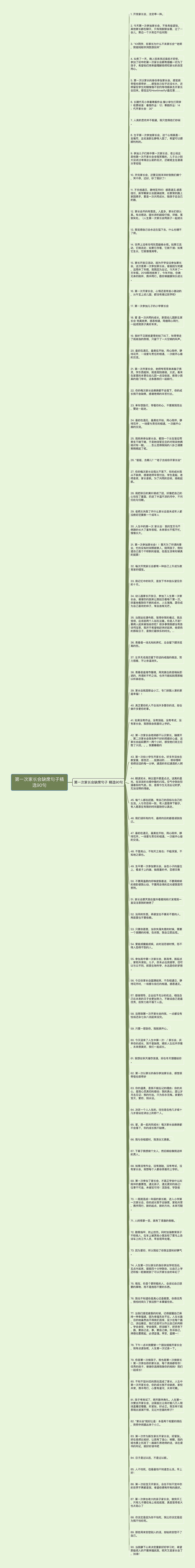 第一次家长会缺席句子精选90句思维导图