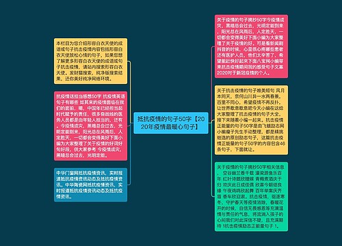 抵抗疫情的句子50字【2020年疫情最暖心句子】