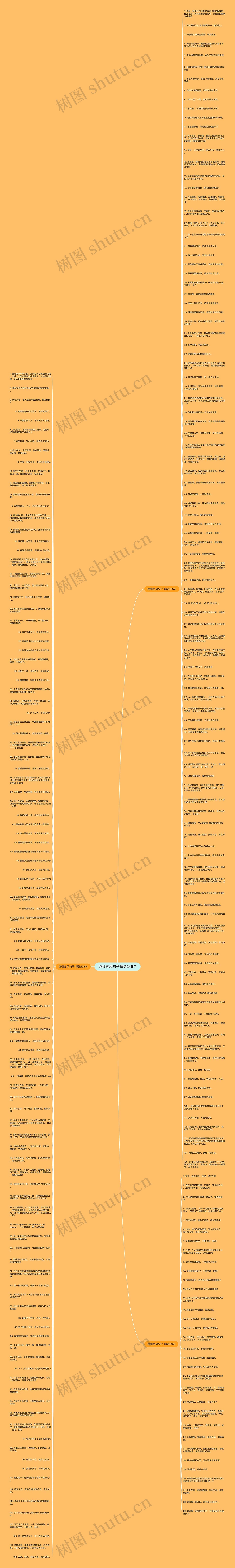 绝情古风句子精选246句思维导图