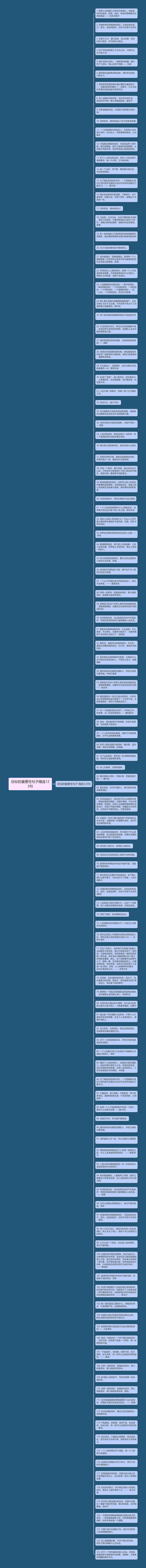 目标的重要性句子精选123句
