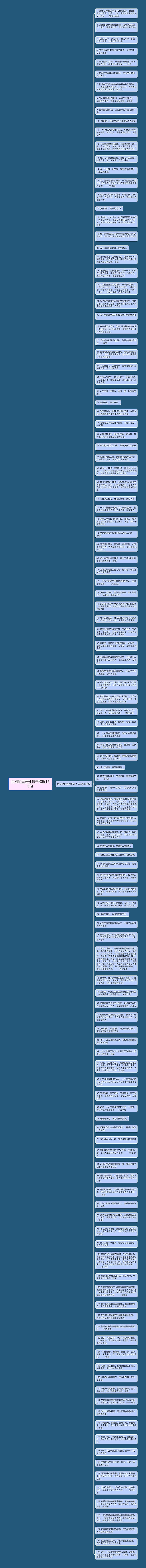 目标的重要性句子精选123句思维导图