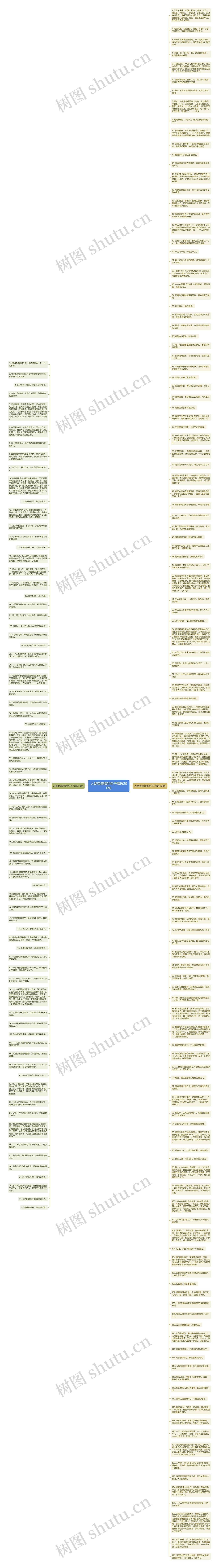 人是有感情的句子精选200句思维导图