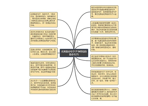 优美励志句子(干净简短的励志句子)