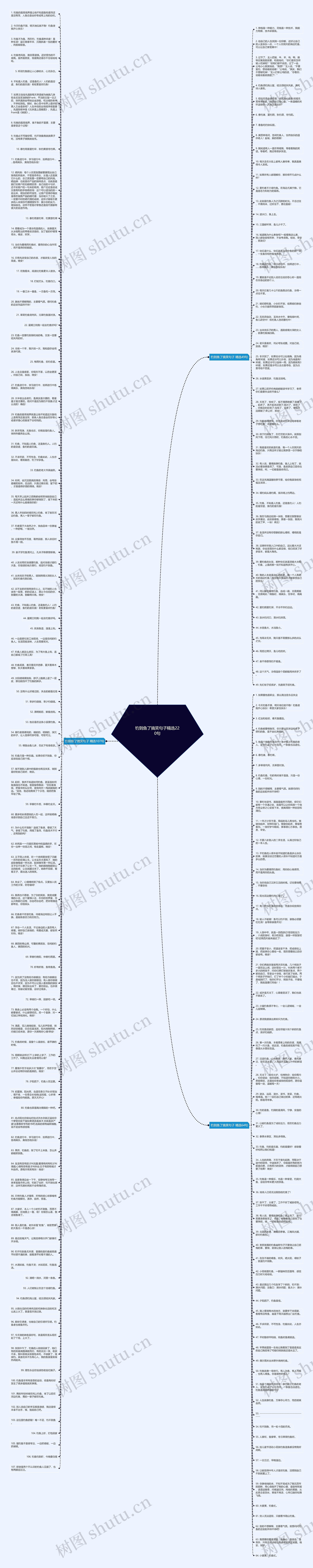 钓到鱼了搞笑句子精选220句思维导图