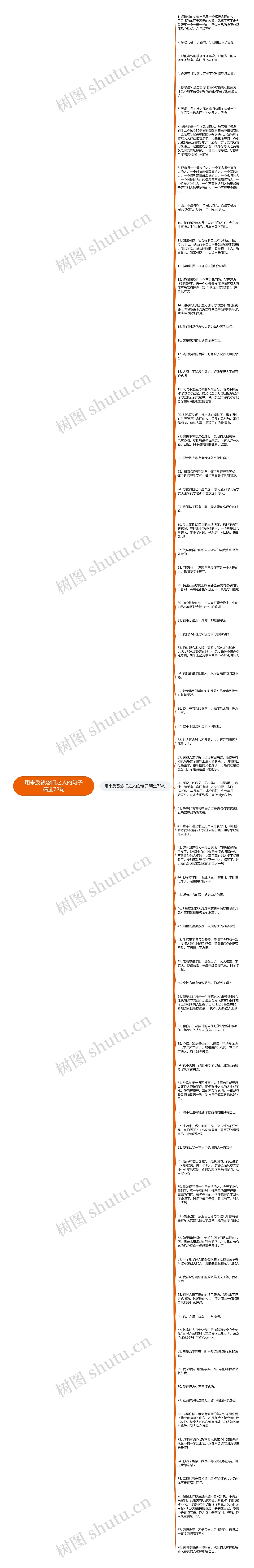 用来反驳念旧之人的句子精选78句思维导图