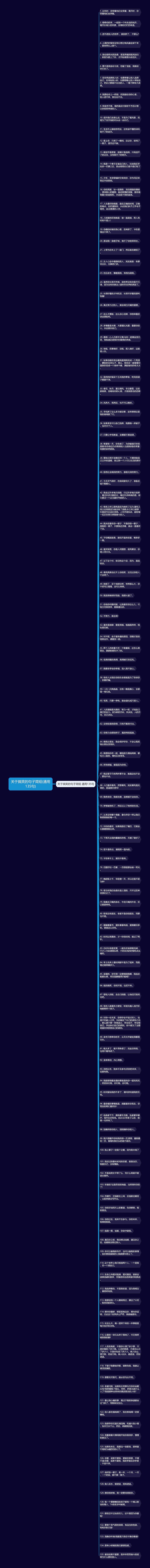 关于搞笑的句子简短(通用135句)思维导图