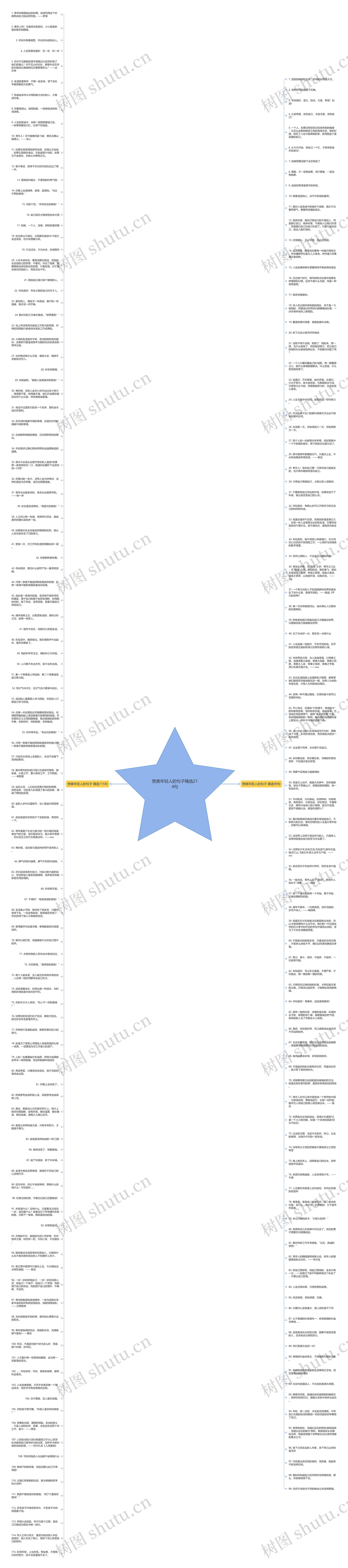 赞美年轻人的句子精选214句思维导图