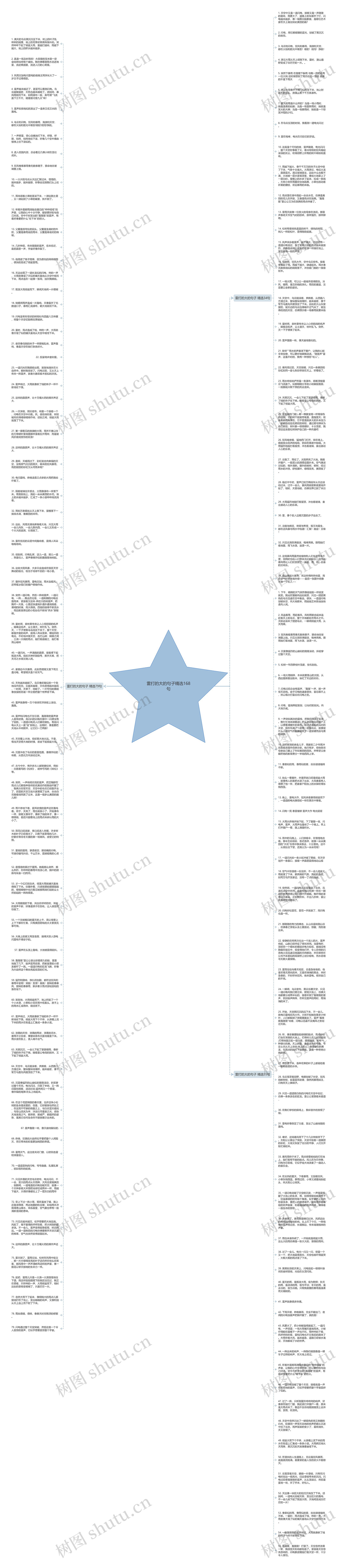 雷打的大的句子精选168句
