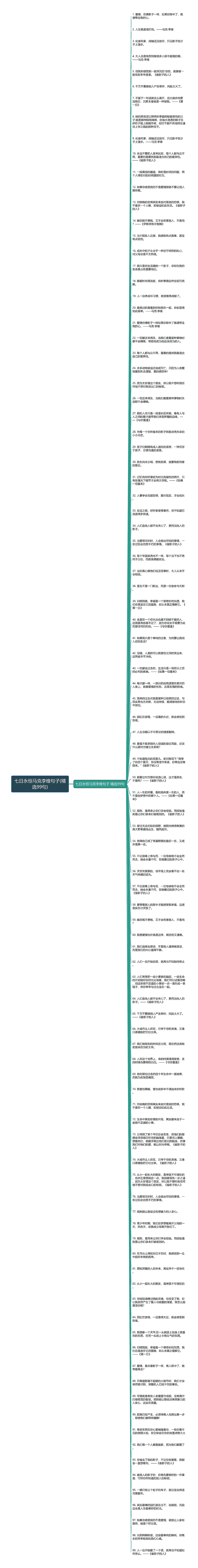 七日永恒马克李维句子(精选99句)思维导图