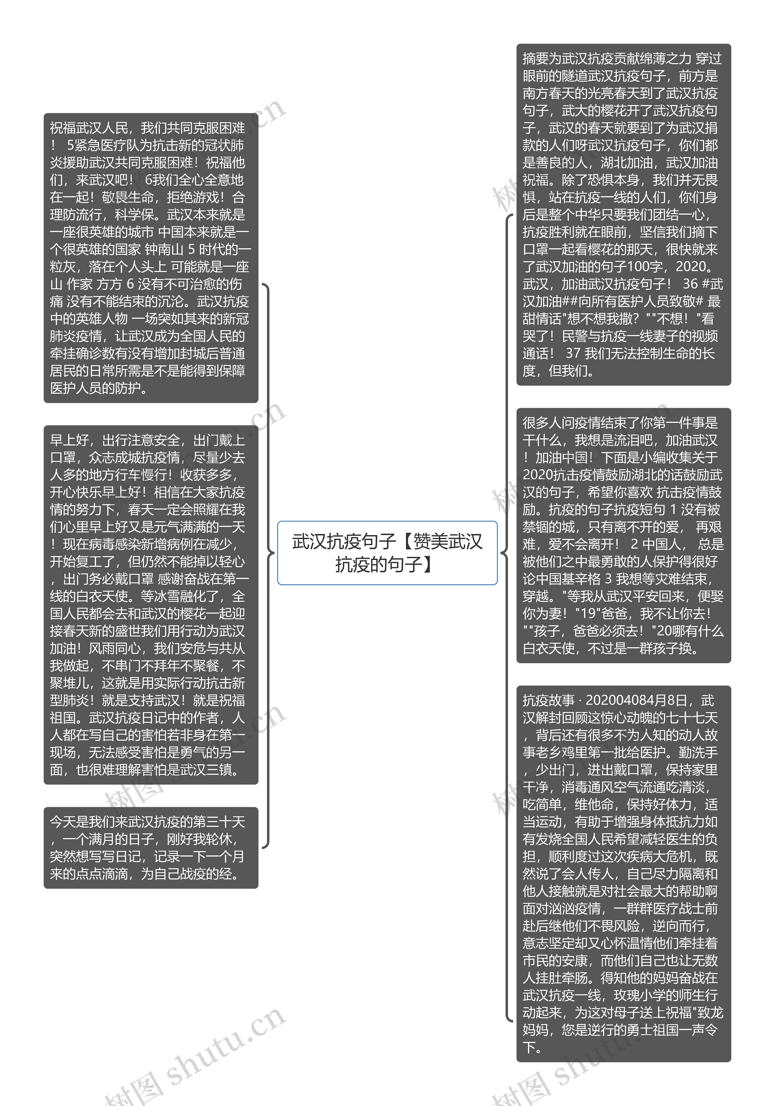 武汉抗疫句子【赞美武汉抗疫的句子】思维导图