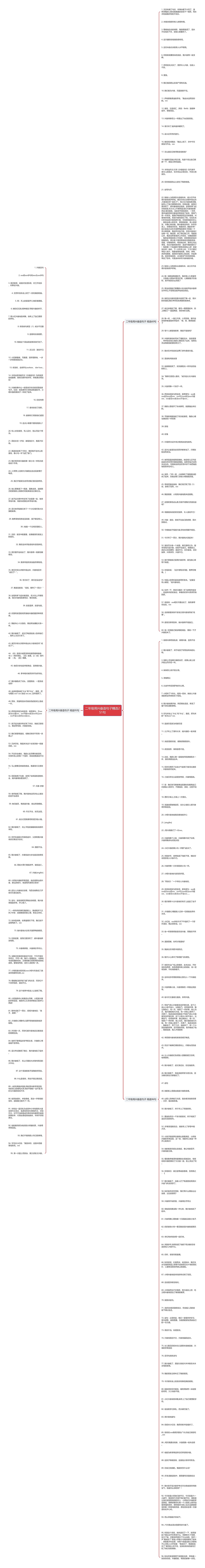 二年级用兴奋造句子精选251句思维导图